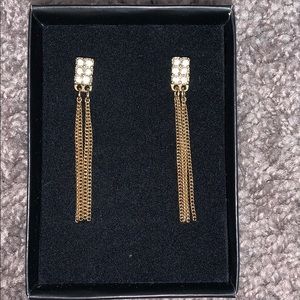 Gold dangle earrings